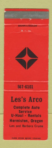 Matchbook Cover - Lee's Arco Auto Service Hermiston OR