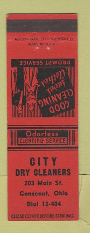 Matchbook Cover - City Dry Cleaners Conneaut OH