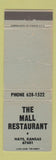Matchbook Cover - The Mall Restaurant Hays KS WEAR