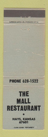 Matchbook Cover - The Mall Restaurant Hays KS WEAR
