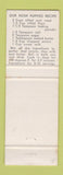 Matchbook Cover - The Deck Restaurant Brunswick GA