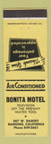 Matchbook Cover - Bonita Motel Banning CA