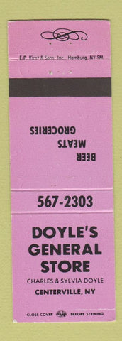 Matchbook Cover - Doyle's General Store Centerville NY