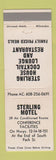 Matchbook Cover - Sterling Motel Sterling WI?