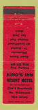Matchbook Cover - King's Inn Resort Motel North Wildwood NJ