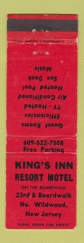Matchbook Cover - King's Inn Resort Motel North Wildwood NJ
