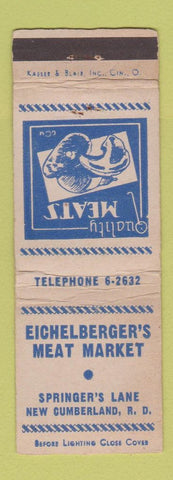 Matchbook Cover - Eichelberger's Meat Market New Cumberland  PA WEAR
