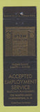 Matchbook Cover - Accepted Employment Service Farmington NM