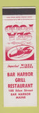 Matchbook Cover - Bar Harbor Grill Restaurant Bar Harbor ME