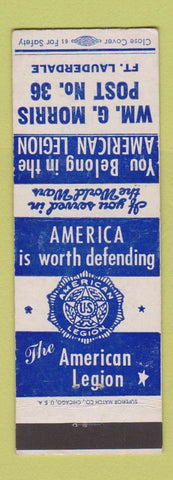 Matchbook Cover - American Legion Fort Lauderdale FL