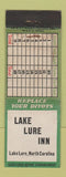 Matchbook Cover - Lake Lure Inn Golf Lake Lure NC WEAR