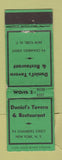 Matchbook Cover - Daniel's Tavern New York City WEAR