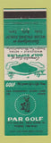 Matchbook Cover - Par Golf Rock Island IL