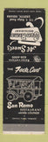 Matchbook Cover - San Remo Restaurant Griffith IN
