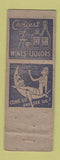 Matchbook Cover - Pinky's Liquor Bar Cleveland OH pinup WORN