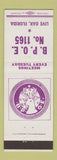 Matchbook Cover - Elks Lodge Live Oak FL