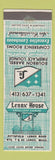 Matchbook Cover - Lenox House Lenox MA