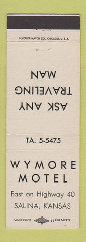 Matchbook Cover - Wymore Motel Salina KS