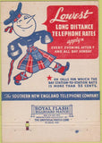Matchbook Cover - Southern New England Telephone Co 40 Strike