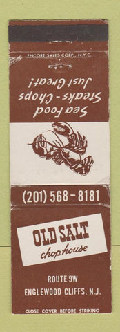Matchbook Cover - Old Salt Chop House Englewood Cliffs NJ WEAR