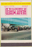 Matchbook Cover - Ready Mix Concrete Denver CO 40 Strike