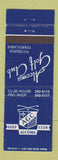 Matchbook Cover - Alcoma Golf Club Pittsburgh PA