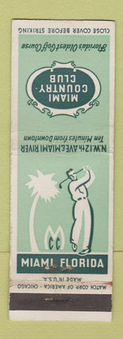 Matchbook Cover - Miami Country Club Miami FL
