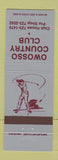 Matchbook Cover - Owosso Country Club