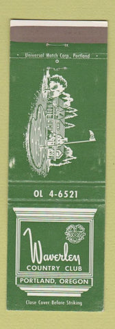 Matchbook Cover - Waverley Country Club Portland OR WEAR