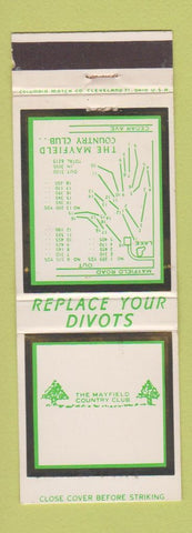 Matchbook Cover - Mayfield Country Club OH WEAR