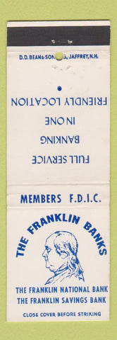 Matchbook Cover - Franklin Banks Benjamin DD Bean