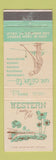 Matchbook Cover - Western Country Club Los Angeles CA