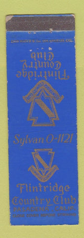 Matchbook Cover - Flintridge Country Club Pasadena CA WORN