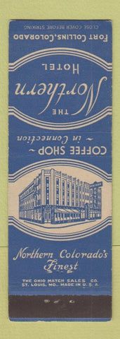 Matchbook Cover - Northern Hotel Fort Collins Colorado