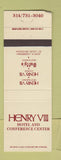 Matchbook Cover - Henry VII Hotel St Louis MO WORN