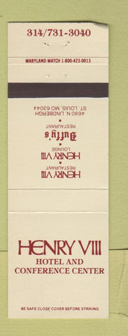 Matchbook Cover - Henry VII Hotel St Louis MO WORN