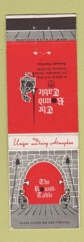 Matchbook Cover - The Round Table Fort Lauderdale FL