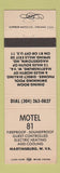 Matchbook Cover - Motel 81 Martinsburg WV