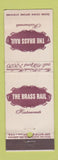 Matchbook Cover - Brass Rail Restaurants New York City feature