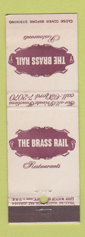 Matchbook Cover - Brass Rail Restaurants New York City feature
