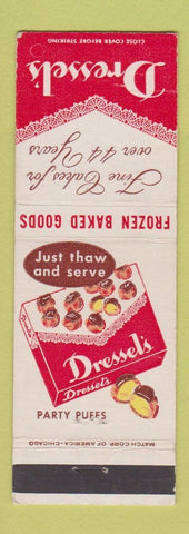 Matchbook Cover - Dressel's Frozen Baked goods deserts  cakes