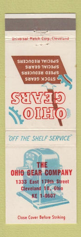 Matchbook Cover - Ohio Gear Company Cleveland OH
