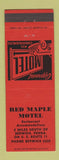 Matchbook Cover - Red Maple Motel Berwick PA
