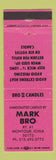 Matchbook Cover - Mark Bro Candles Montour IA PINK