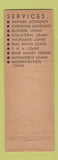 Matchbook Cover - First National Bank Indiana Plumville South Fork PA