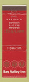 Matchbook Cover - Bay Valley Inn Saginaw Bay City Midland MI