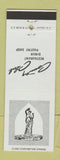 Matchbook Cover - Country Club Restaurant Philadelphia PA