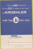 Matchbook Cover - Lang's Furniture Cleveland OH Kroehler 40 Strike
