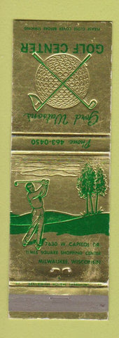 Matchbook Cover - Gord Watson's Golf Milwaukee WI