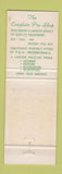 Matchbook Cover - Gord Watson's Golf Milwaukee WI